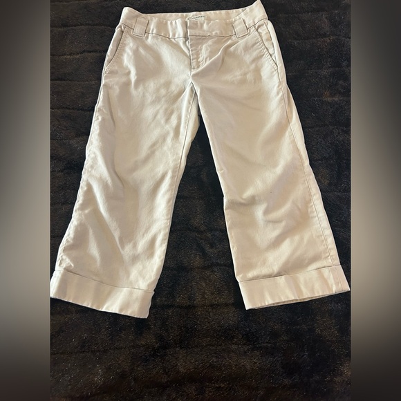 Banana Republic Pants - 🤍 Banana Republic Women’s Size 0 Beige Stretch Capri Cropped Pants